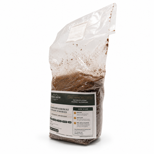 Sterilized 2 lb Hardwood Sawdust Mushroom Substrate | Ready to Inoculate