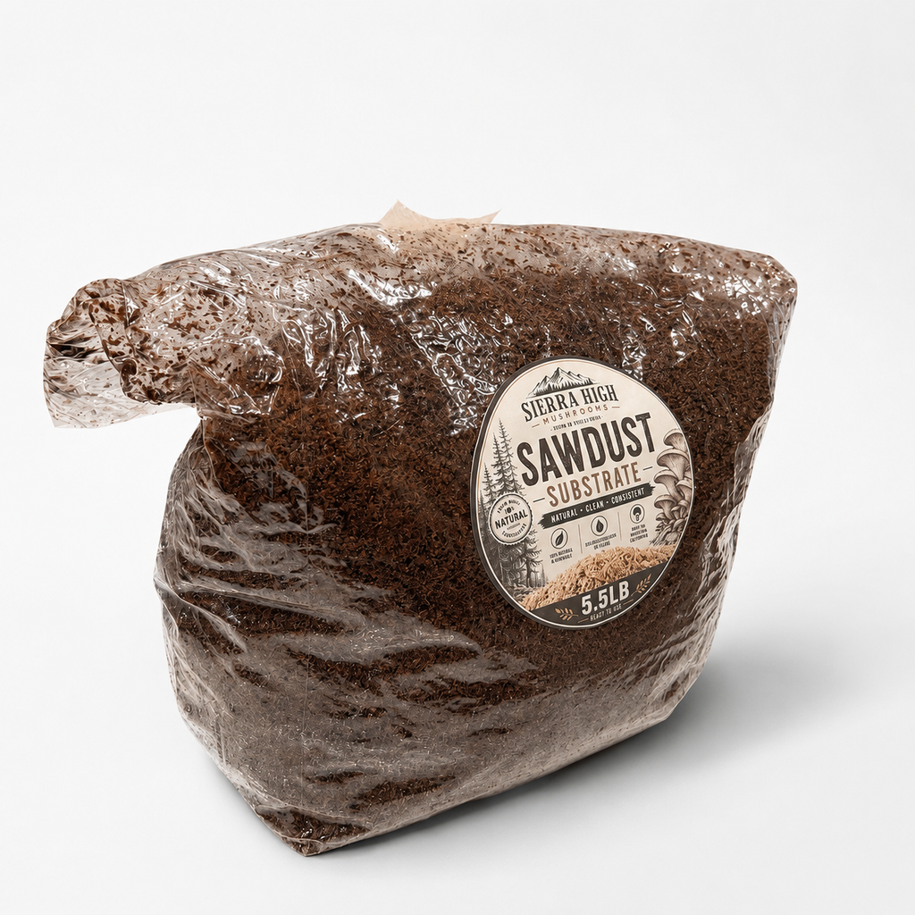Sterilized 5.5 lb Hardwood Sawdust Mushroom Substrate | Ready to Inoculate