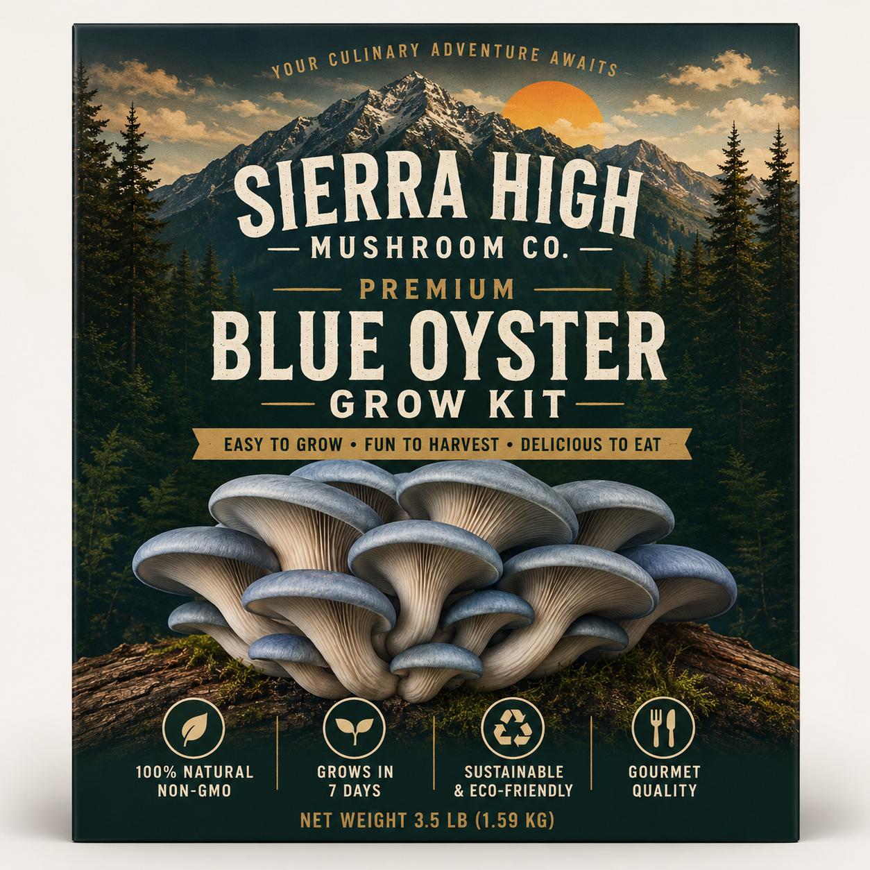 Blue Oyster Mushroom Grow Kit